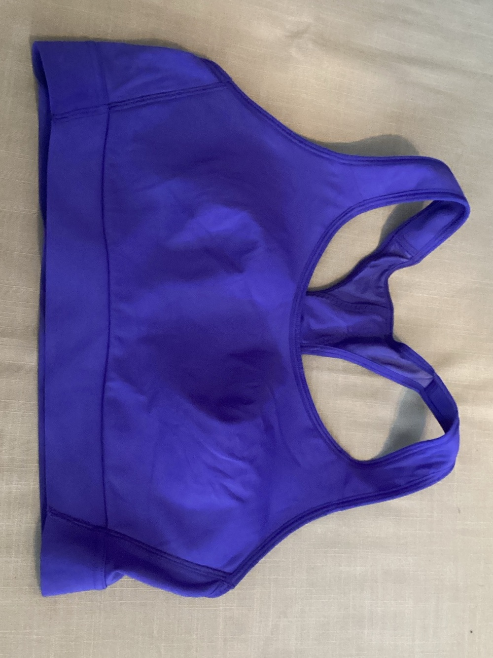 Athleta Deep Purple Racerback Sports Bra